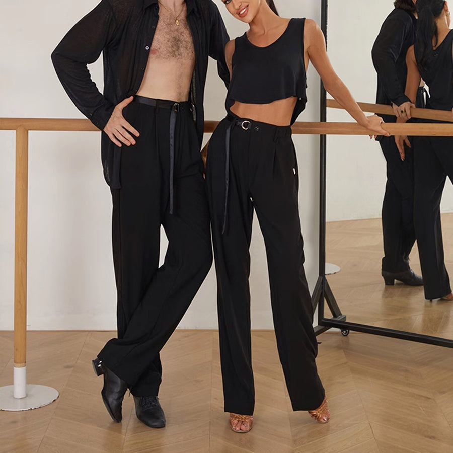 Unisex High Waist Pants Dance Wear Training Performance Pants