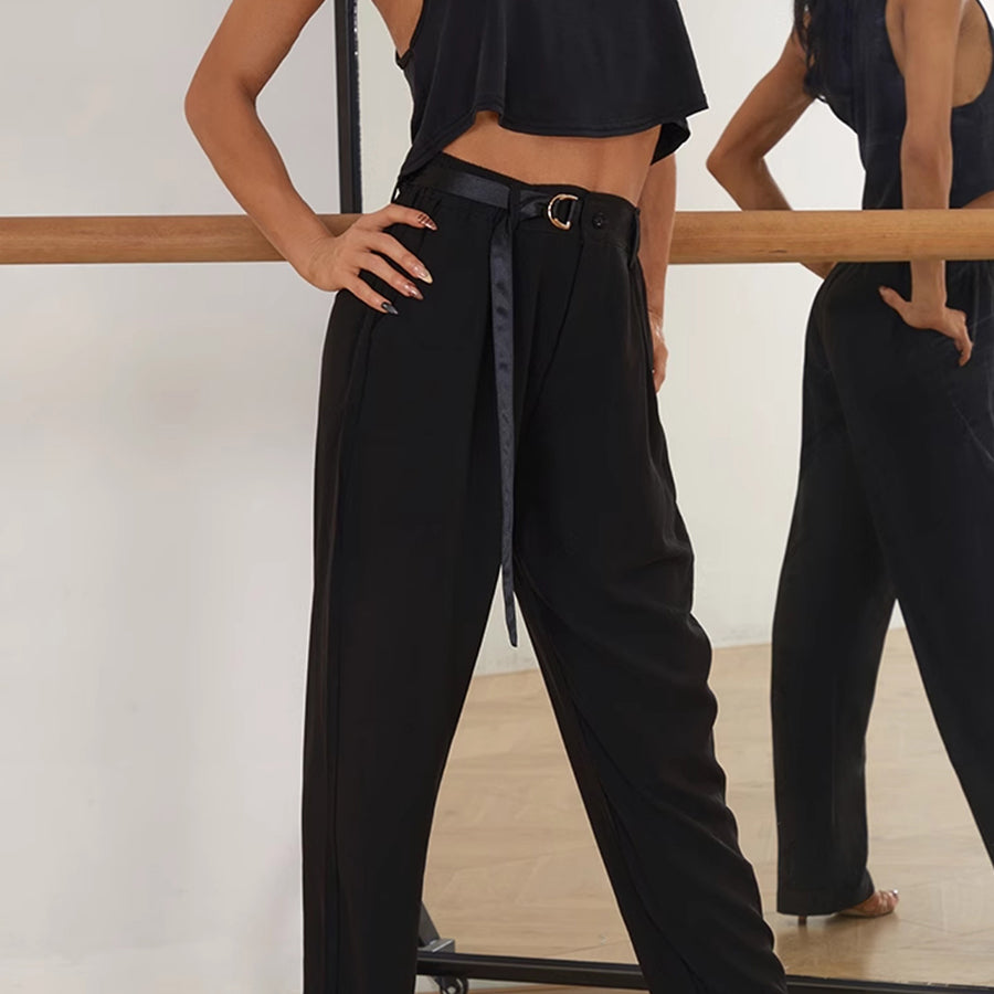 Unisex High Waist Pants Dance Wear Training Performance Pants