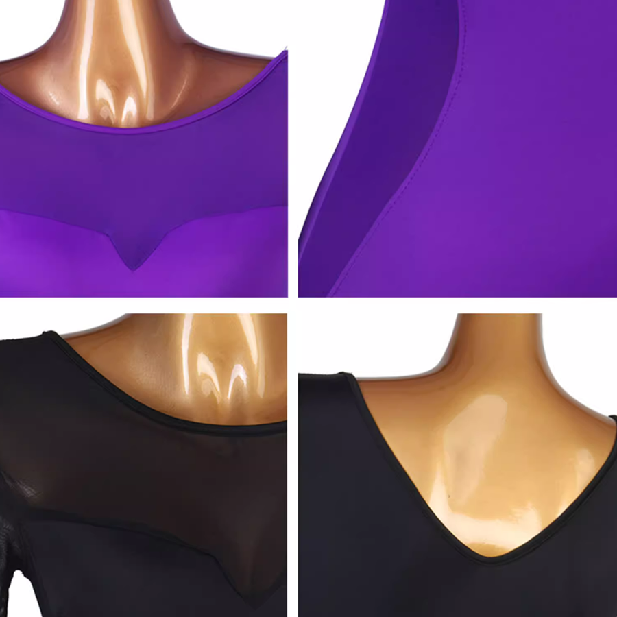 Women's V-neck Long Sleeve Latin Dance Tops Ballroom Dance Wear