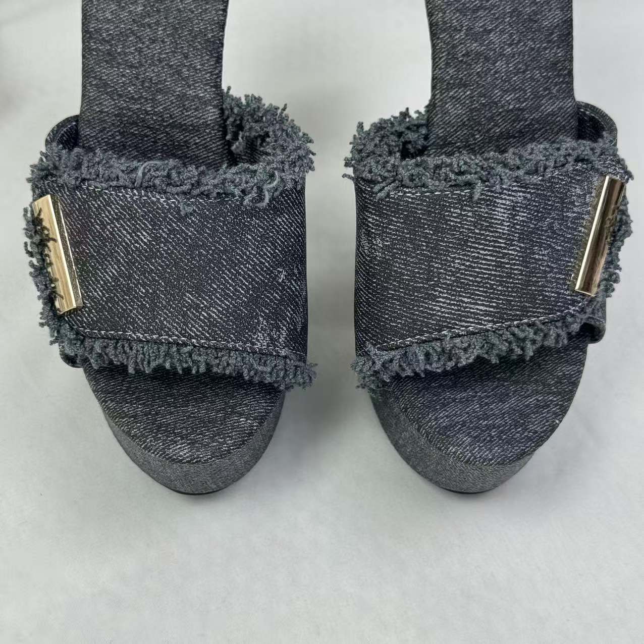 Low heel waterproof platform high heel shoes