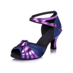 Women's Satin Customized Heel Ballroom Dance Shoes/Latin Shoes