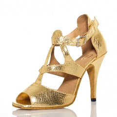 Women's Sparng Glitter Customized Heel Latin Shoes Salsa Shoes Ballroom Dance Shoes