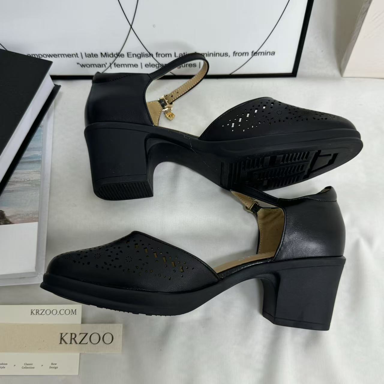 High-Heeled Strappy Andals