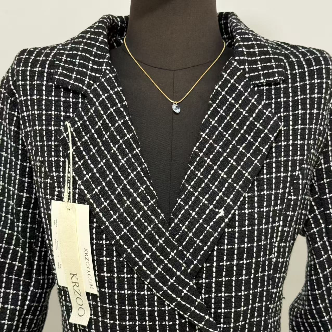 Chanel-Style Double-Breasted Wool Coat