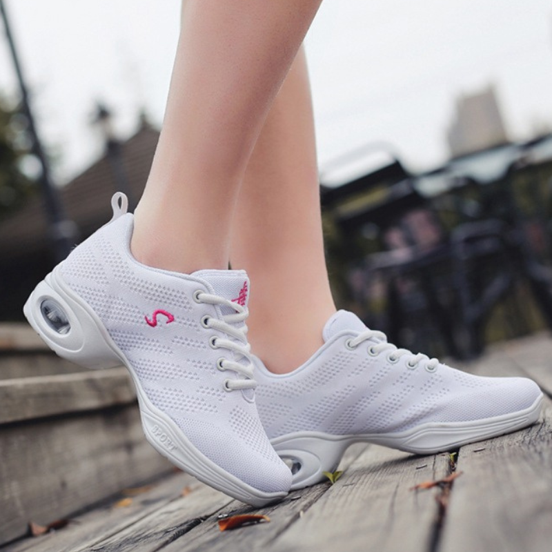 Women's Mesh JazShoes Lace-up Dance Sneakers