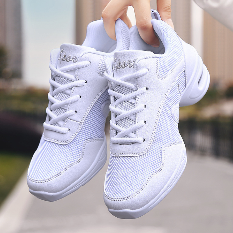 Women's Mesh JazShoes Lace-up Dance Sneakers