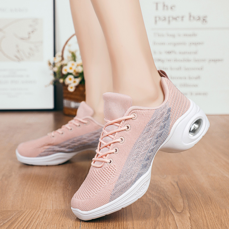 Women's Mesh JazShoes Lace-up Dance Sneakers