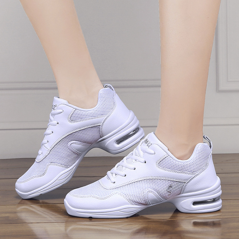 Women's Mesh JazShoes Lace-up Dance Sneakers