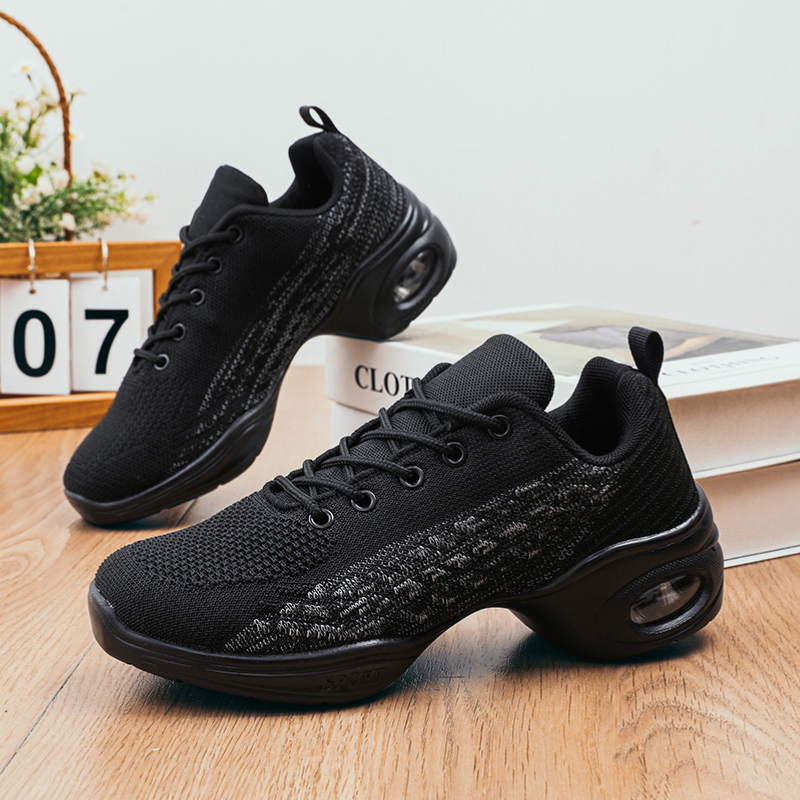 Women's Mesh JazShoes Lace-up Dance Sneakers