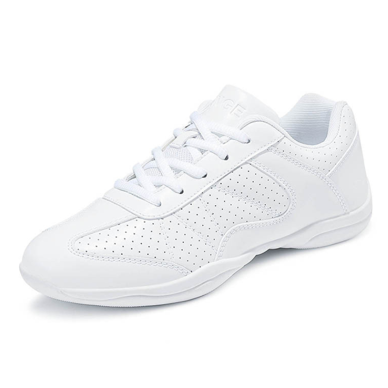 Women's White JazShoes Lace-up Dance Sneakers