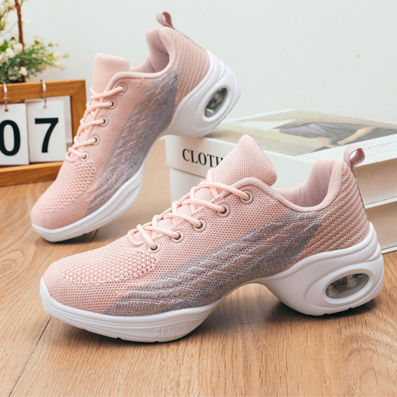 Women's Mesh JazShoes Lace-up Dance Sneakers