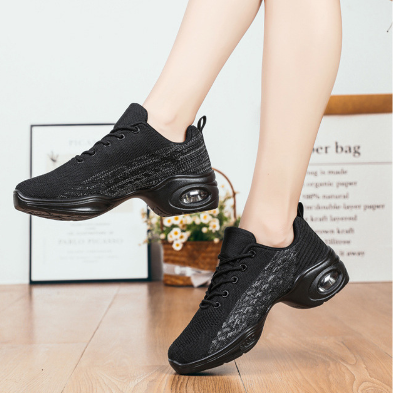 Women's Mesh JazShoes Lace-up Dance Sneakers