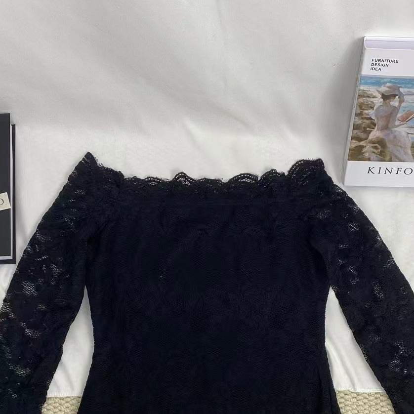 Lace Off-The-Shoulder Dress