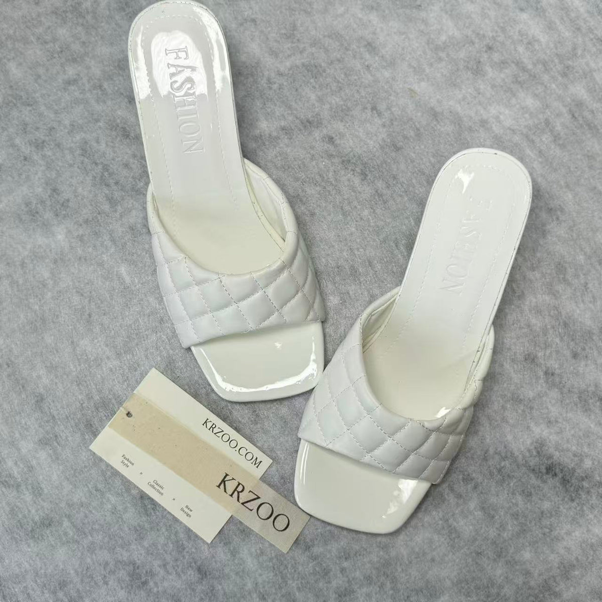 Knitted pointed-toe high-heeled shoes