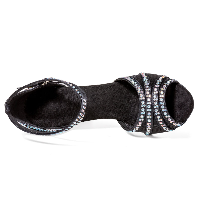 Women's Satin Customized Heel Salsa Latin Dance Shoes