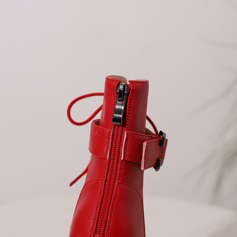 Women's 9.5cm Heel Rubber Sole Leatherette JazShoes Open Toe Dance Heels Boots