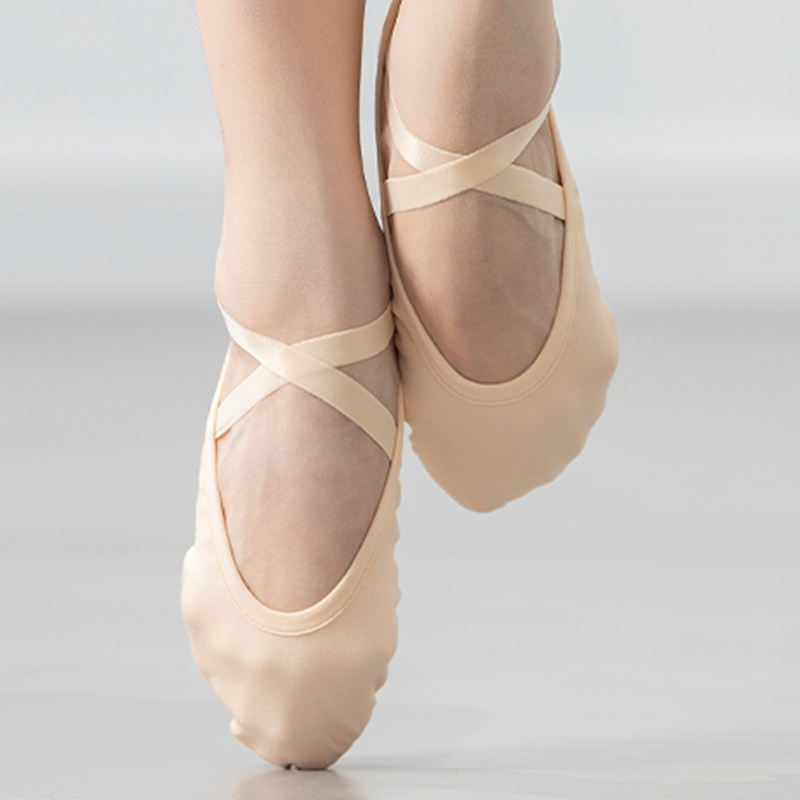 Women's Split-Sole Stretch Canvas Ballet Shoe