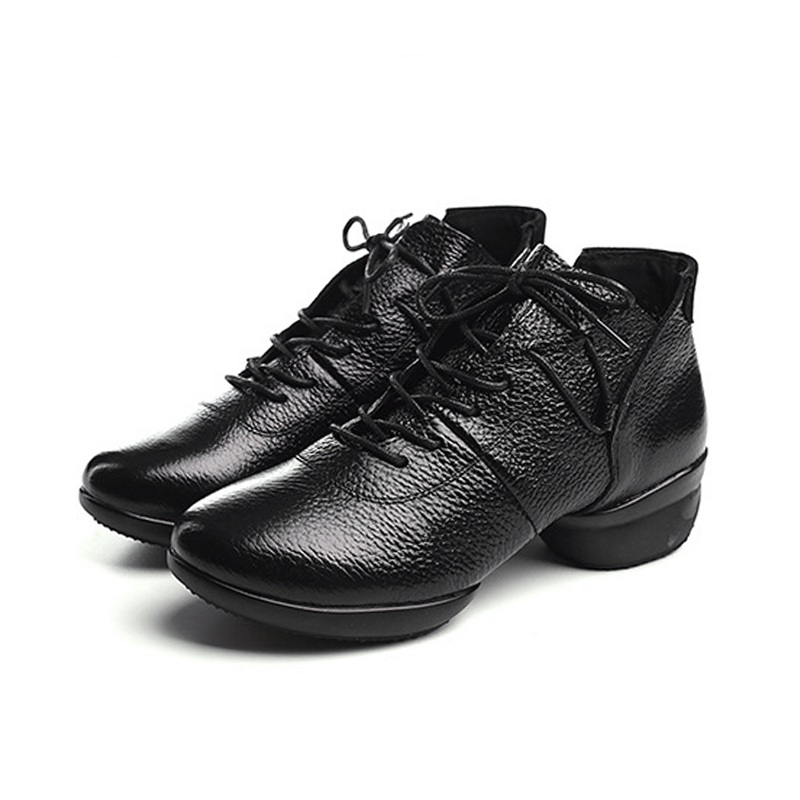 Women's 4cm Training Practice Outdoor Mesh Lace-up Dance Shoes JazDance Shoes