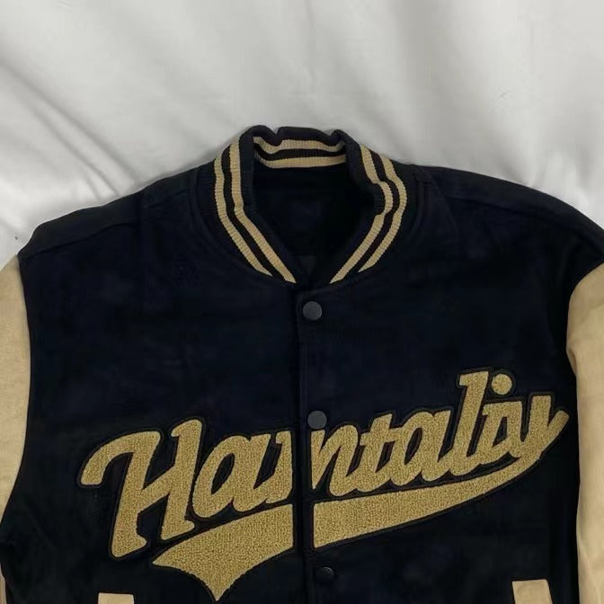 Suede Loose-Fitting Jacket