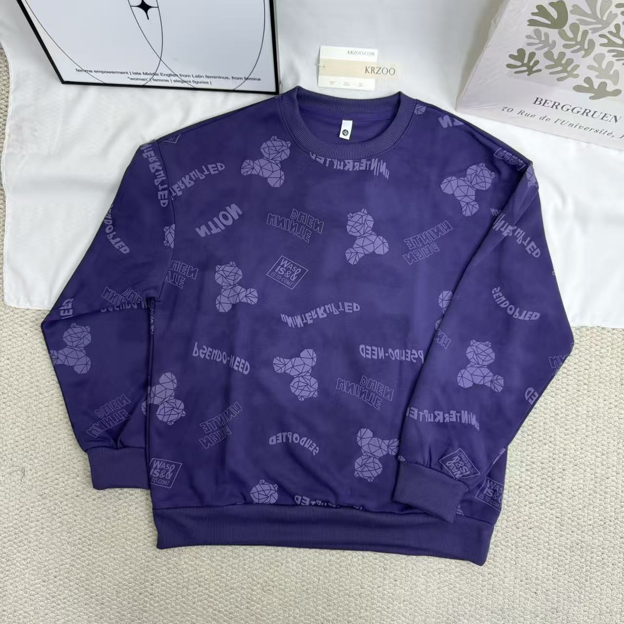 Loose-Fit Crew Neck Base Layer Top
