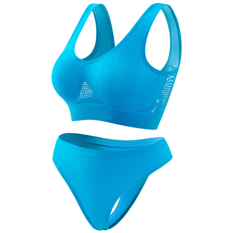 Breathable and comfortable sports bra set