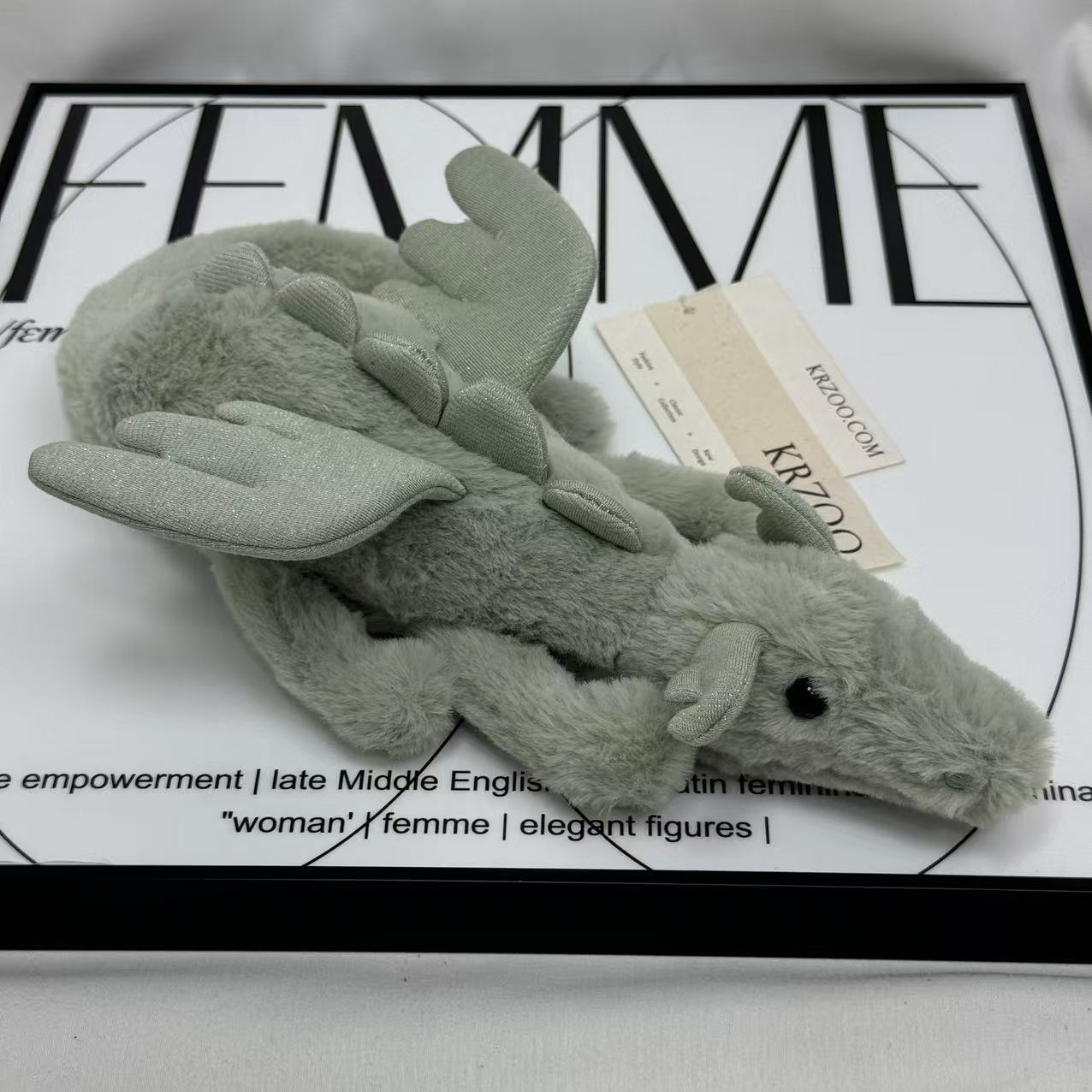 Plush snow dragon figurine of Sky Dragon