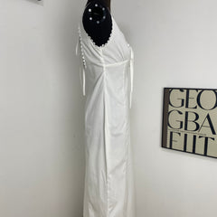 Lace-Trimmed Fishtail Dress