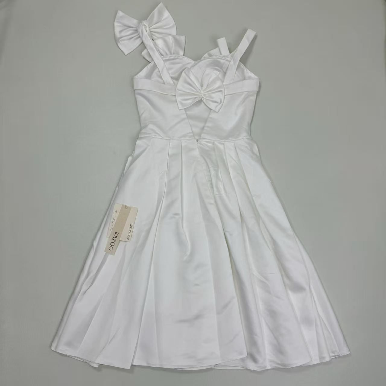 White French-style evening dress