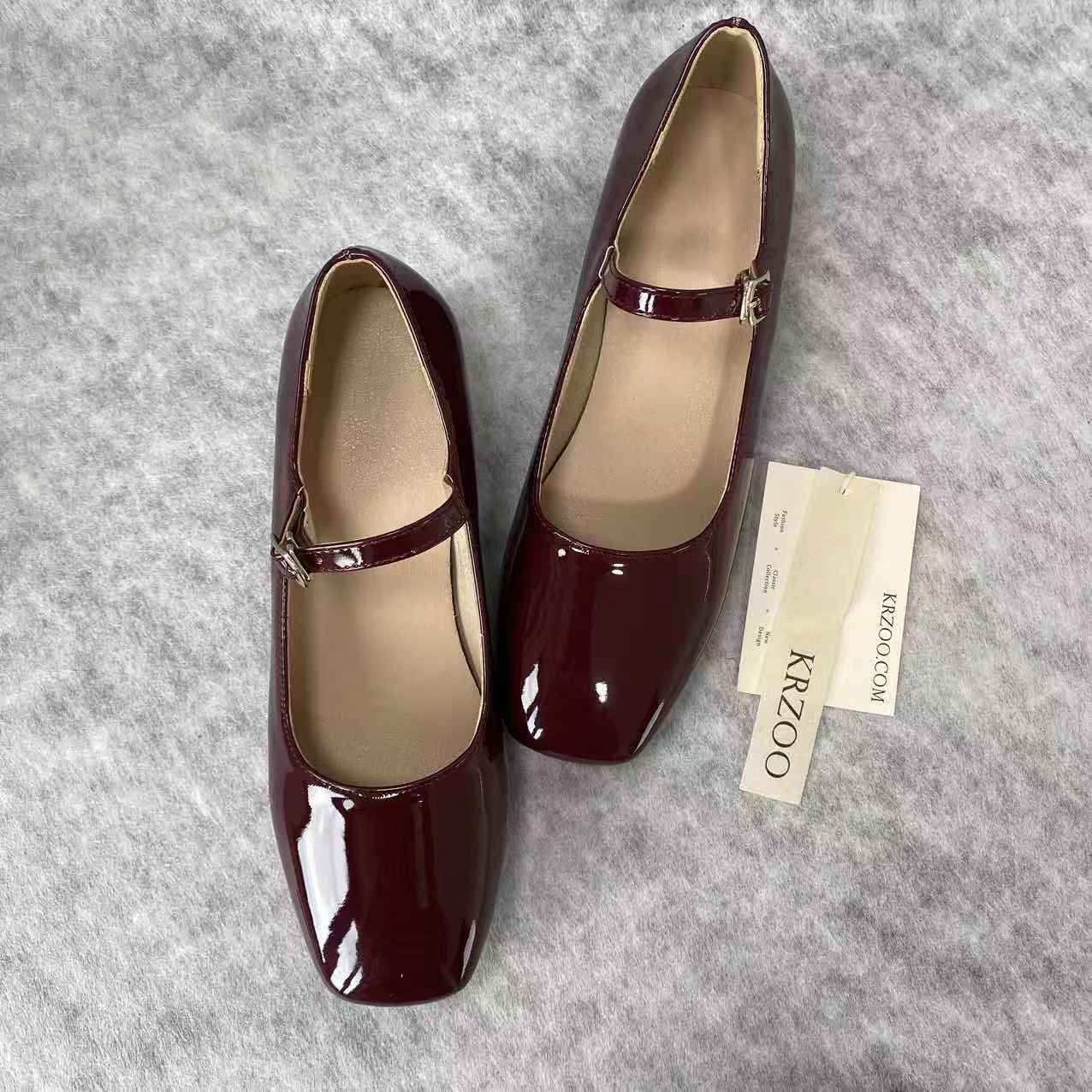 Leather upper platform flat-heeled sandal