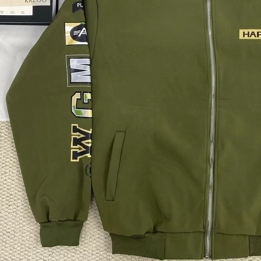 Shark Mouth Print Jacket