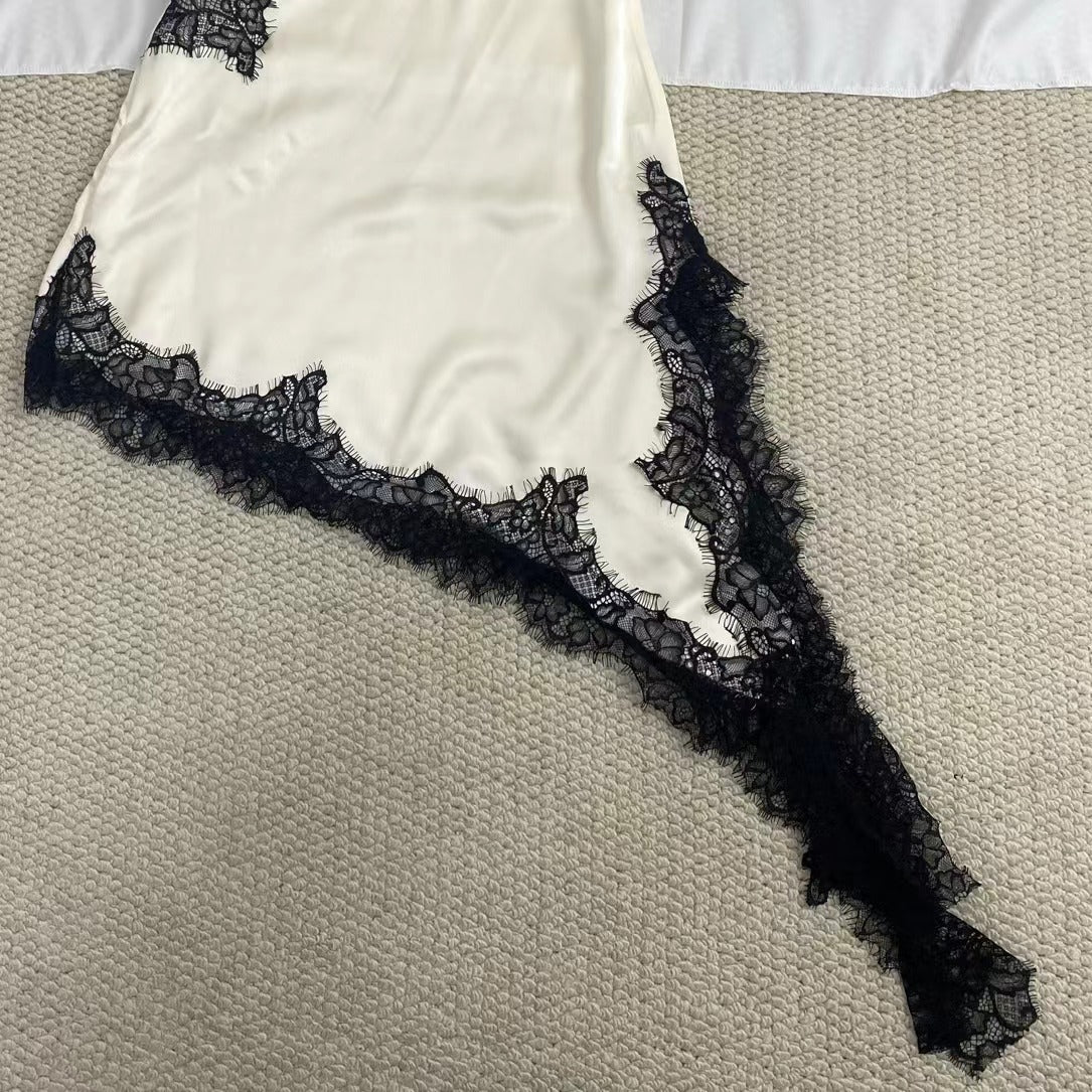 Elegant Lace Asymmetrical Dress
