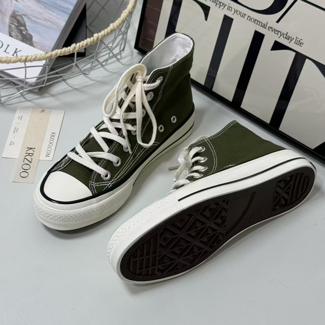 Retro casual canvas shoes