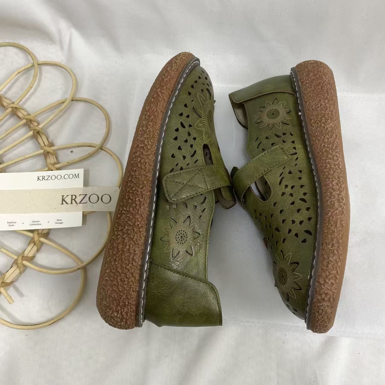 Mori-Style Retro Oversized Sandals
