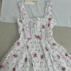 Floral print halter-neck mini dress