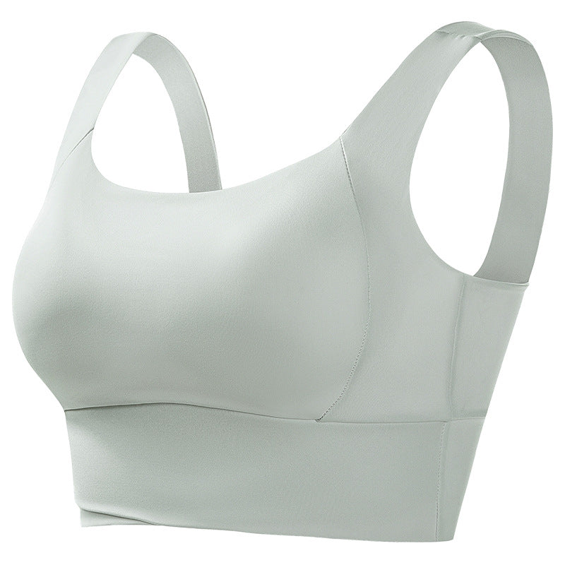 No-rim sexy gathered yoga one-piece sports bra