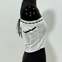 Waist-Cinching Single-Breasted Top
