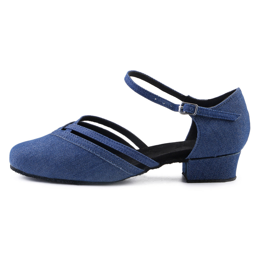 Women's Demin 3.5cm Heels Ballroom Swing Dance Shoes