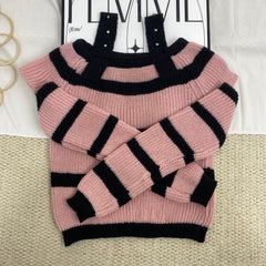 Niche Color-Blocked Striped Top