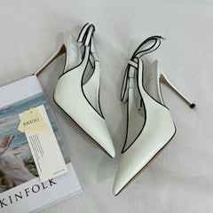 Ankle-Strap Stiletto Sandals With Closed Toes