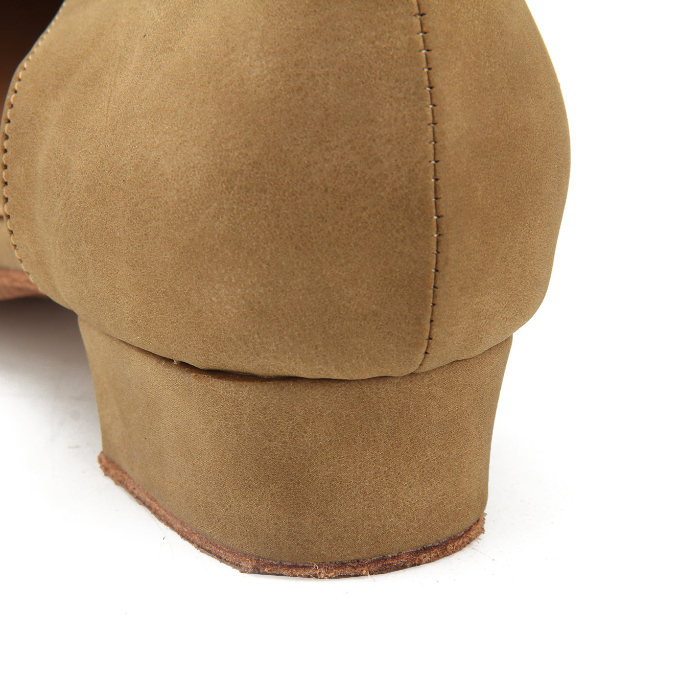 Women's Apricot Suede 3.5cm Heels Ballroom Swing Dance Shoes