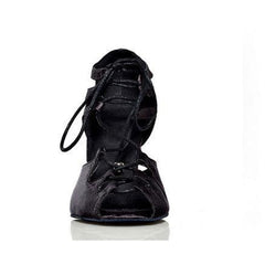 Women's Satin Customized Heel Ballroom Dance Shoes Salsa Latin Dance Shoes
