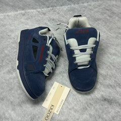 Leather platform casual sneakers