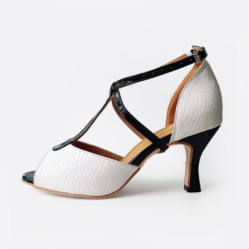 Women's Leatherette Customized Heel Ballroom Salsa Latin Dance Shoes
