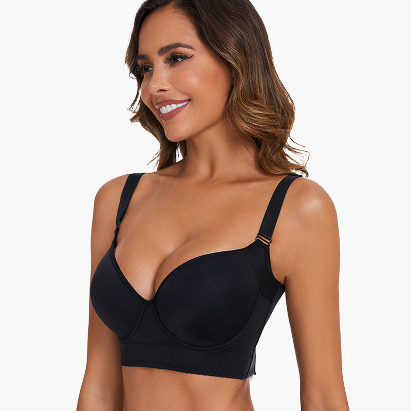 Full-Coverage Back Smoothing Bra-Brown (2 PACK)