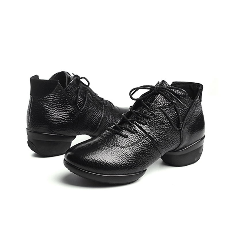 Women's 4cm Training Practice Outdoor Mesh Lace-up Dance Shoes JazDance Shoes