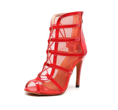 Women's Leatherette Customized Heels Dance Boots JazSalsa Dancing Shoes
