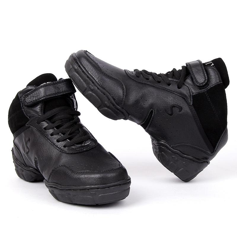 Women's Real Leather 3.5cm Heels Teaching & Practice Shoes Dance Sneakers