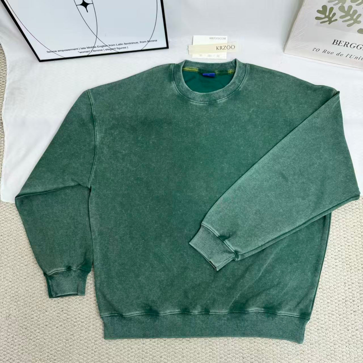Batik Washed Distressed Vintage Sweatshirt