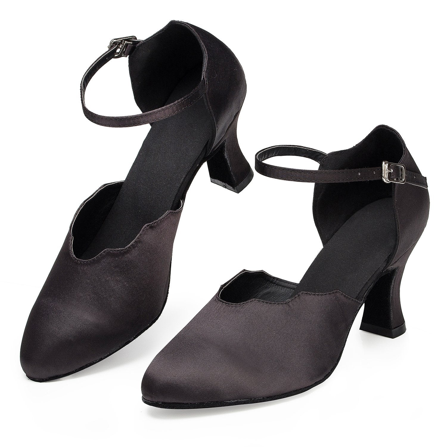 Women's Satin Customized Heel Ballroom Dance Shoes Modern Dance Shoes