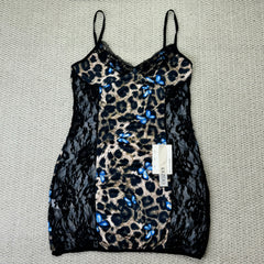 Leopard print butterfly pattern pajamas